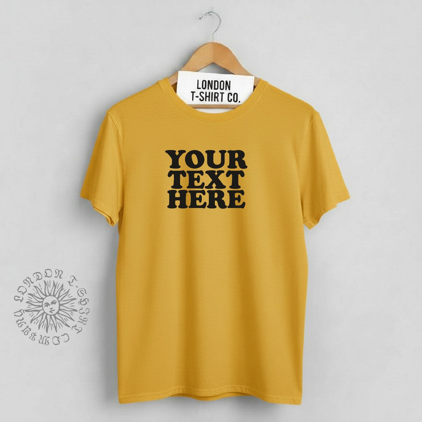 Custom Printed T-Shirt - Retro 70s Style, Personalised, Various Colours