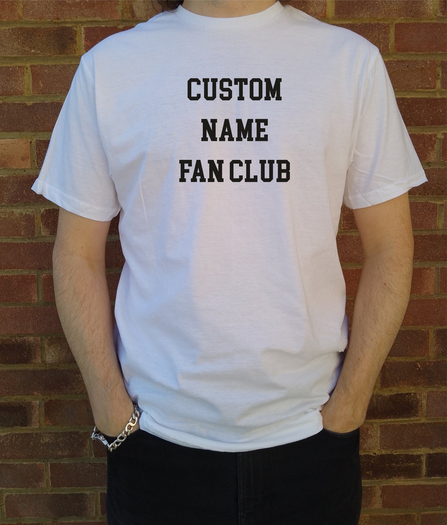 Custom Printed 70s Style Fan Club T-Shirt - Personalised, Retro, Ziggy Stardust, Various Colours