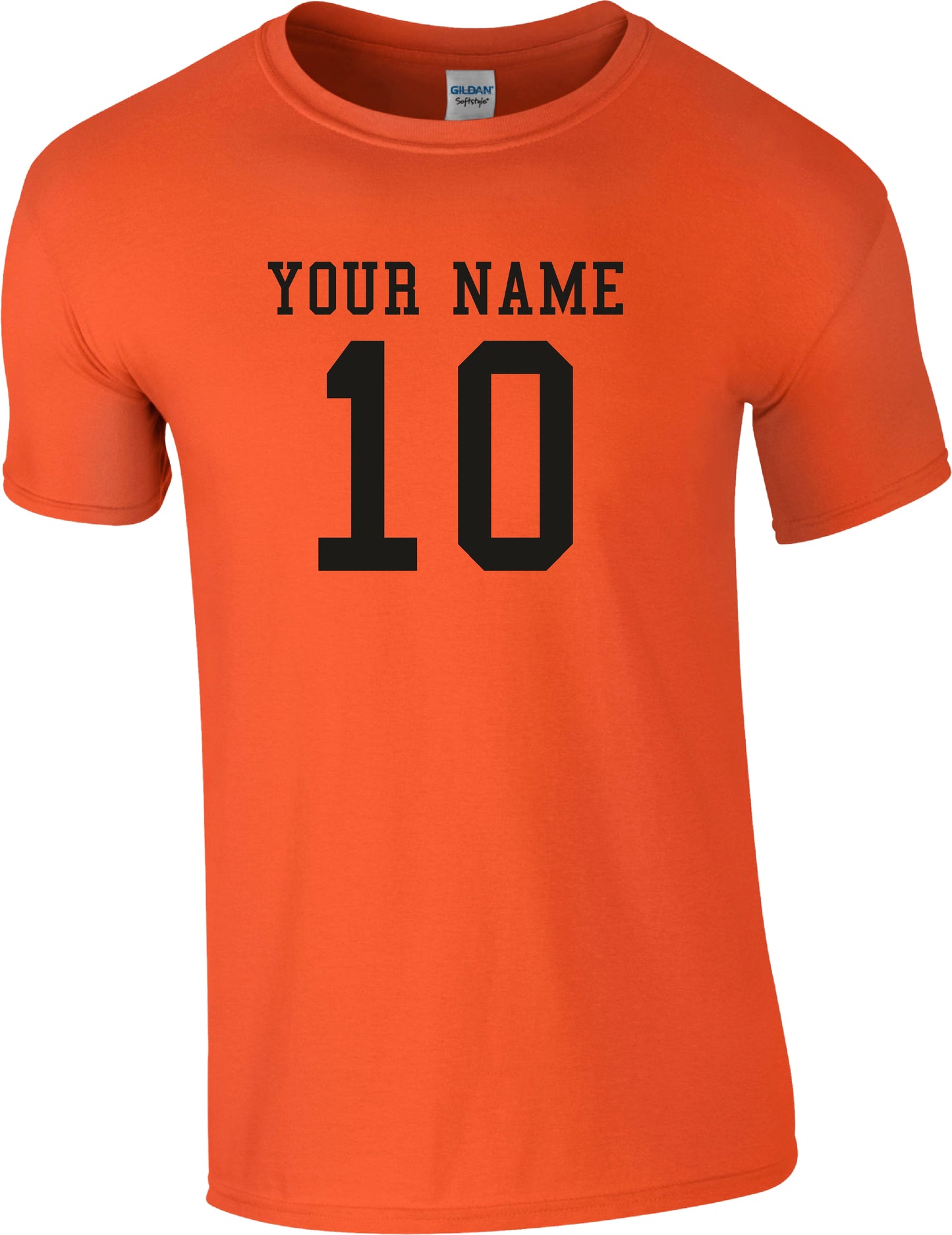 Custom Print Name And Number T-Shirt - Retro College Style, Personalised Varsity Top, Various Colours