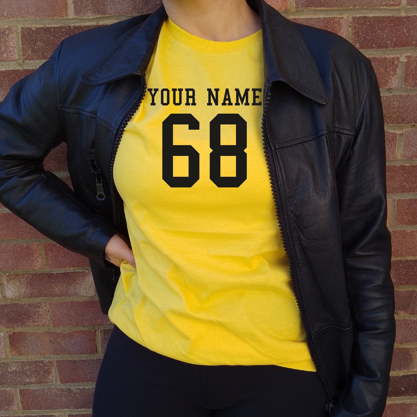 Custom Print Name And Number T-Shirt - Retro College Style, Personalised Varsity Top, Various Colours