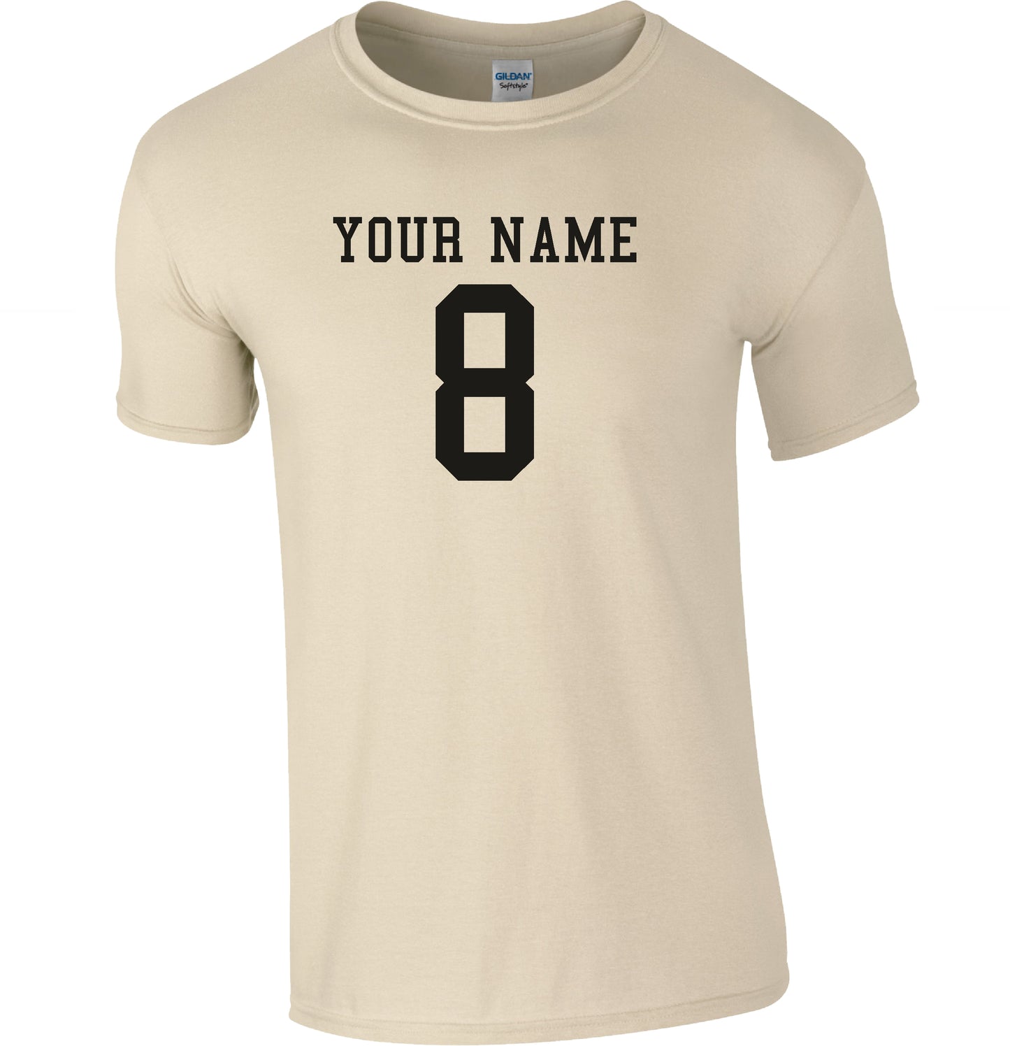 Custom Print Name And Number T-Shirt - Retro College Style, Personalised Varsity Top, Various Colours