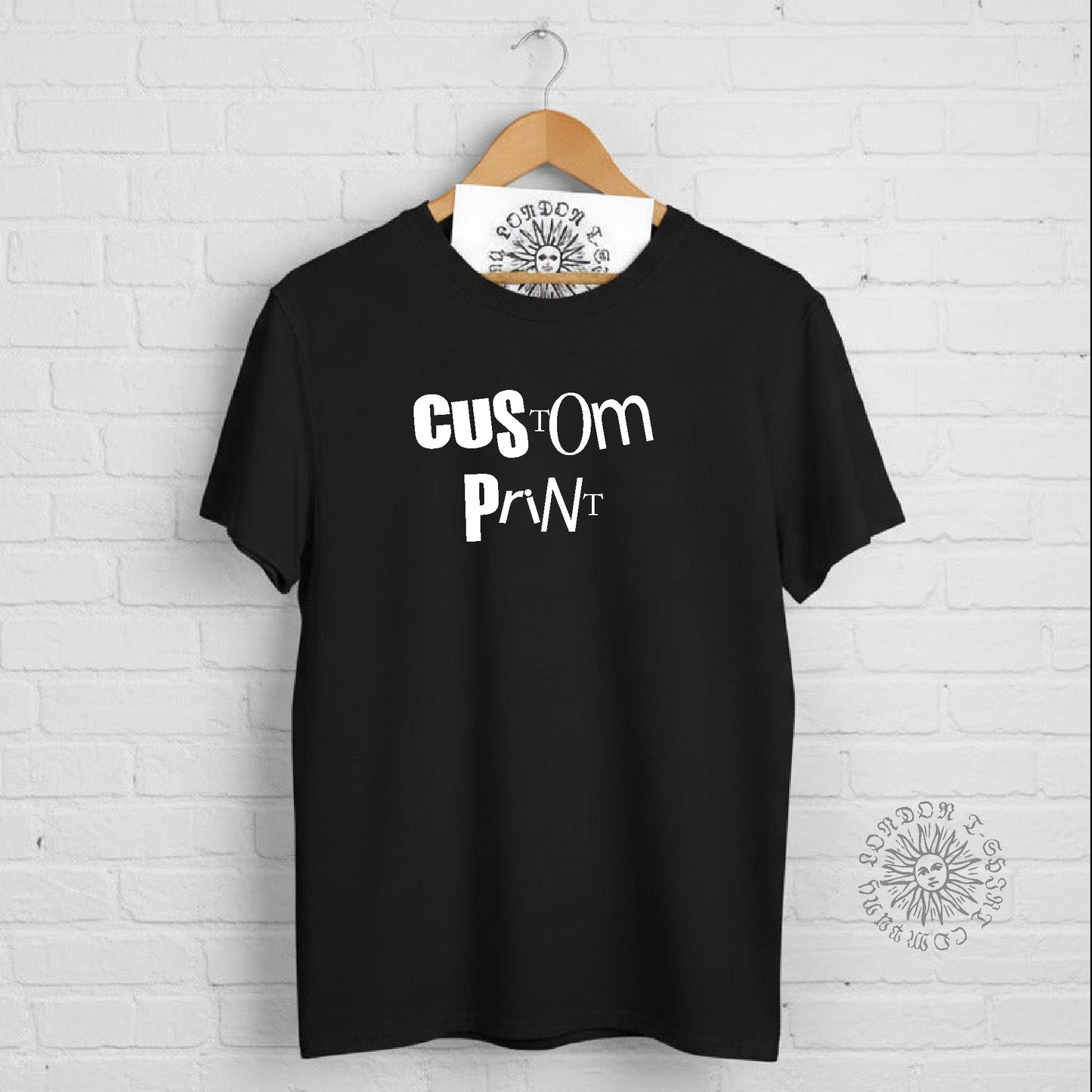 Personalised Custom Printed T-Shirt - Retro Punk, Ransom Note Font, 70s, Various Colours