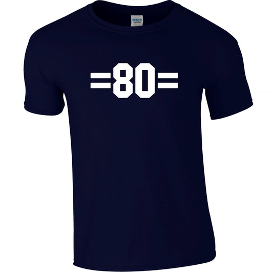 Custom Running Number T-Shirt - Personalised Retro Style Marathon Top, Various Colours