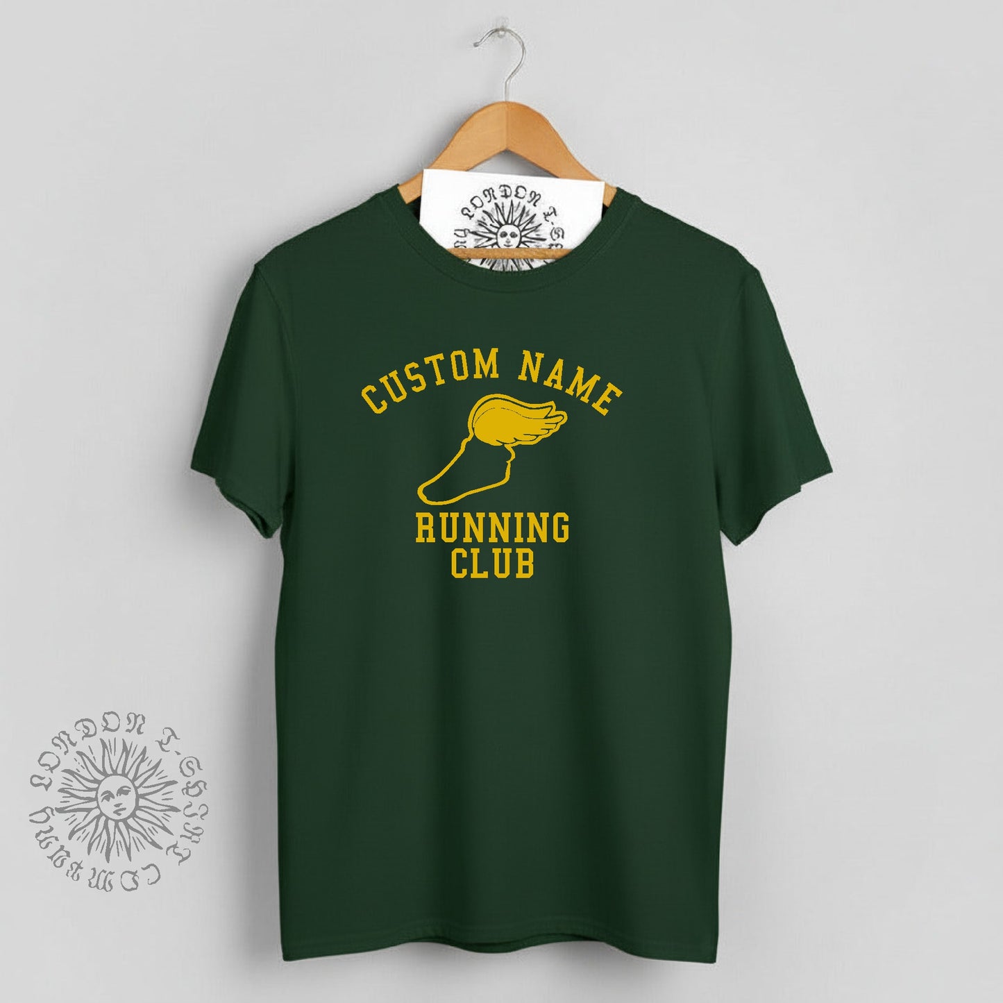 Custom Running Club T-Shirt - Personalised Top, Various Colours