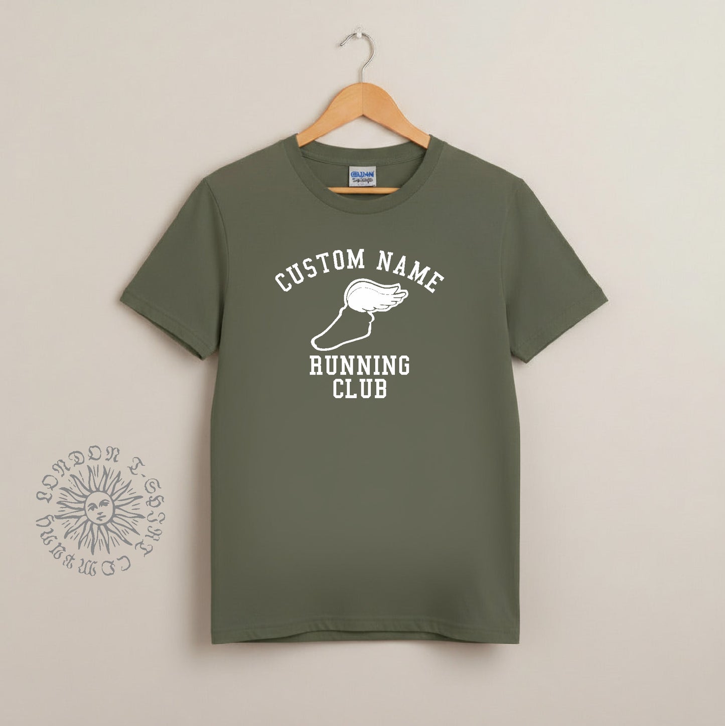 Custom Running Club T-Shirt - Personalised Top, Various Colours