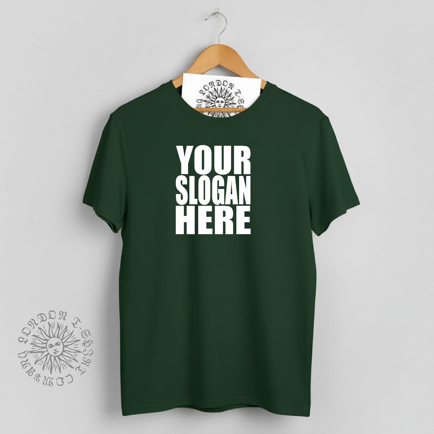 Custom Print Slogan T-Shirt: Impact, Various Colours