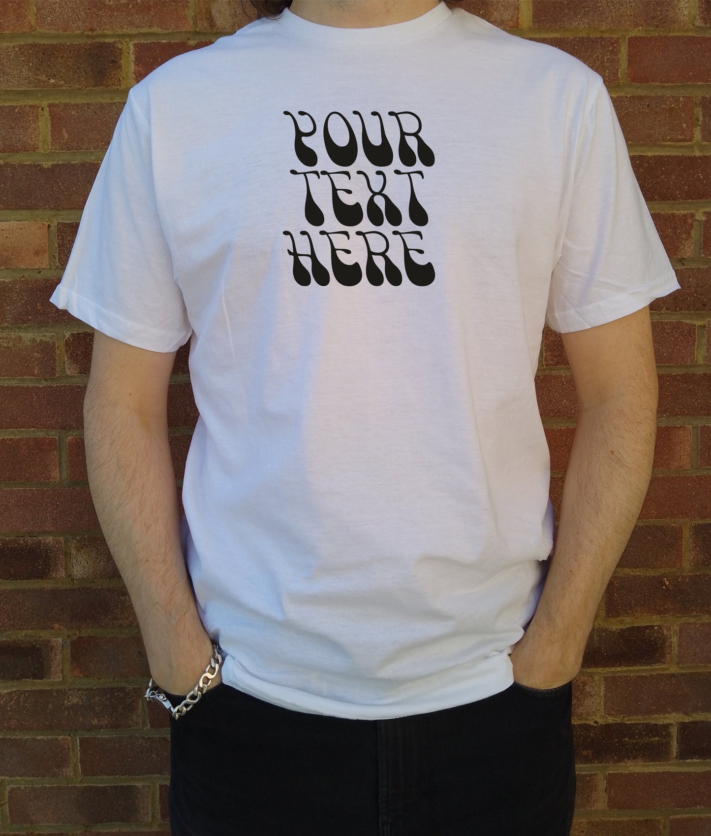 Custom Printed T-Shirt - Retro Font, Counter Culture, Various Colours