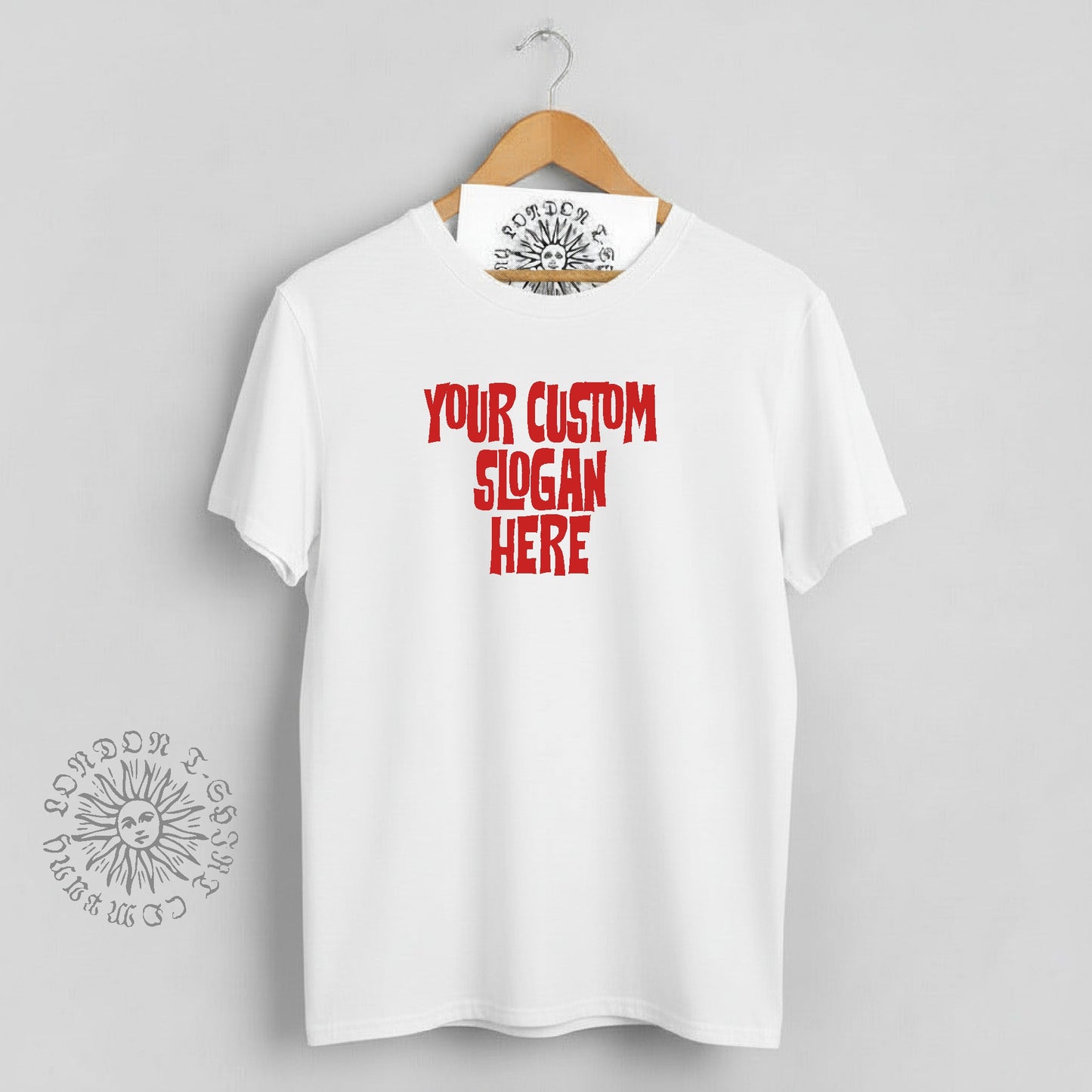 Custom Printed T-Shirt - Personalised Counter Culture Font, Various Colours