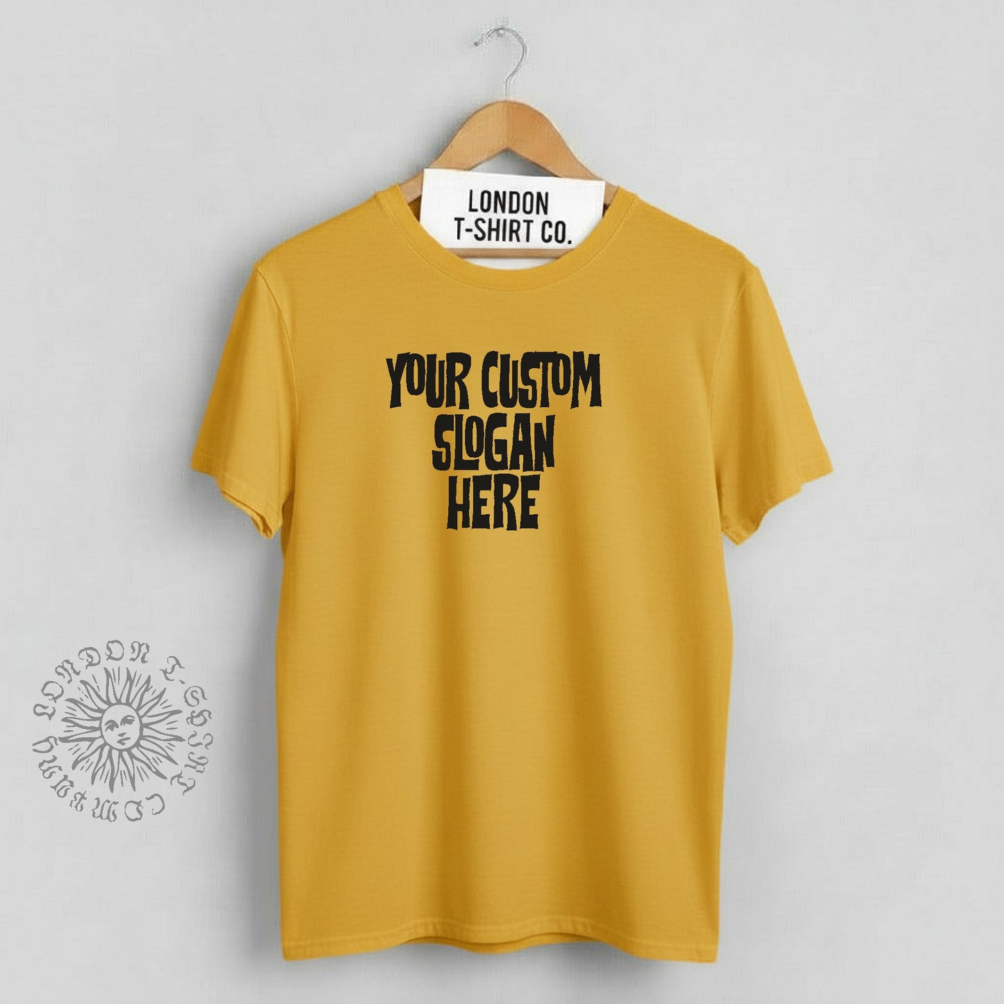 Custom Printed T-Shirt - Personalised Counter Culture Font, Various Colours