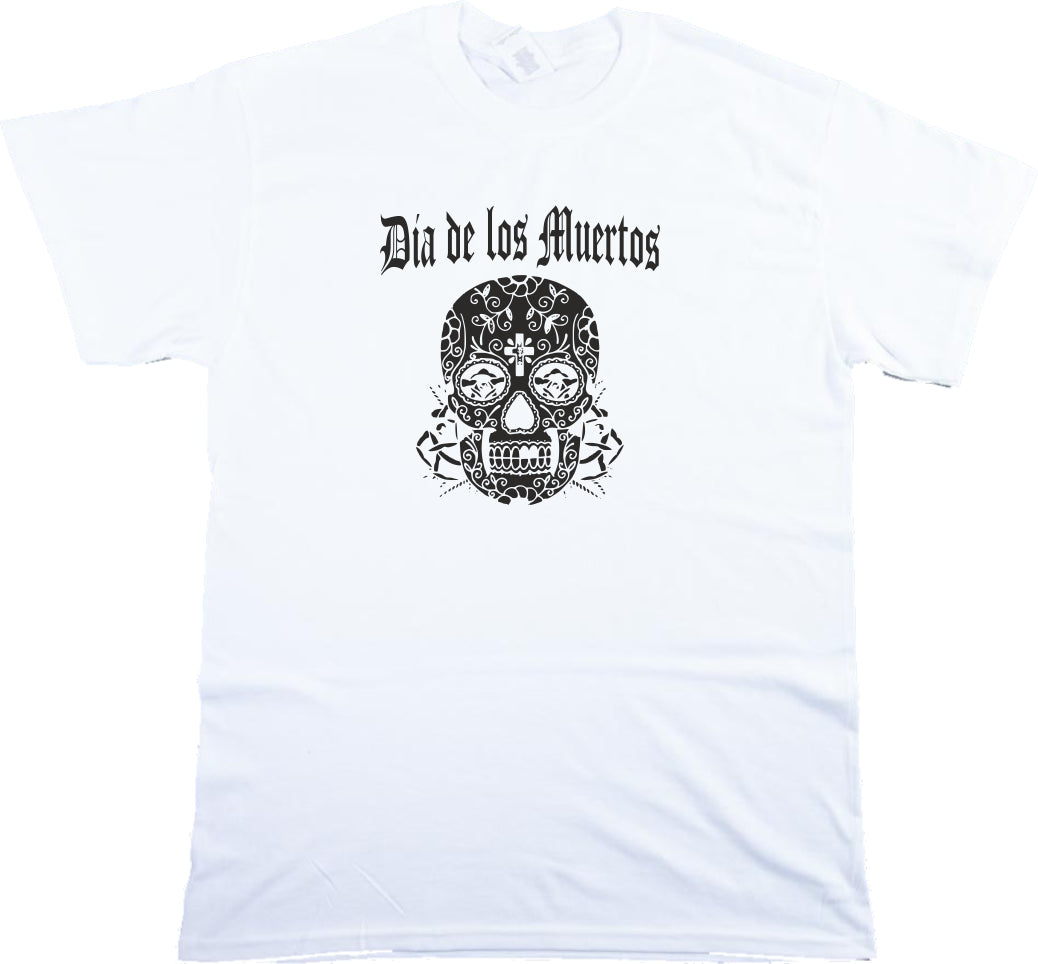 Mexican Skull T-Shirt - Day Of The Dead, Dia De Los Muertos, Various Colours