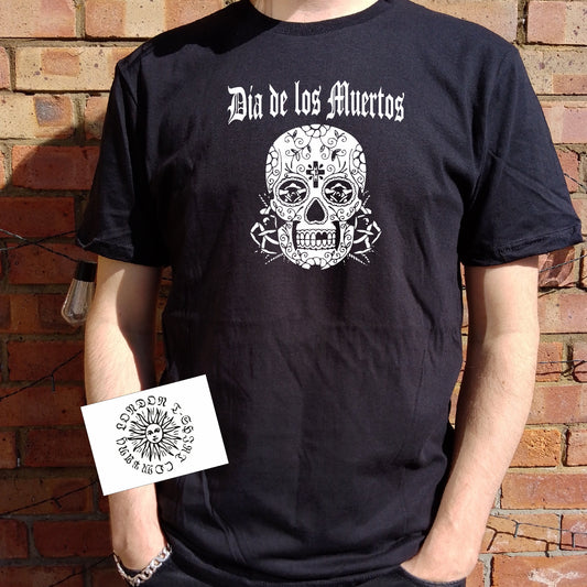 Mexican Skull T-Shirt - Day Of The Dead, Dia De Los Muertos, Various Colours