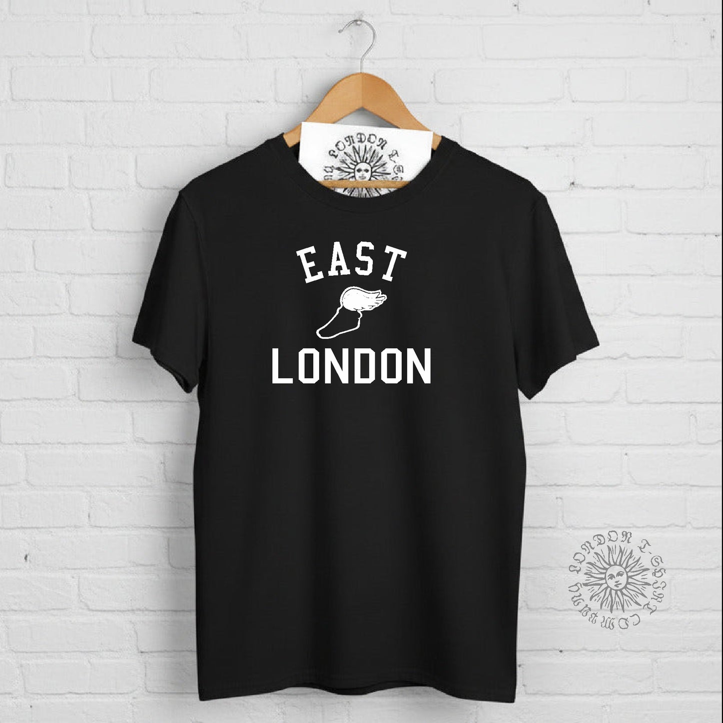 East London Retro Track T-Shirt - Running, College Style Souvenir, Various Colours