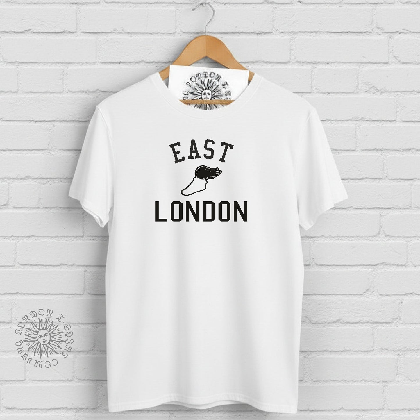 East London Retro Track T-Shirt - Running, College Style Souvenir, Various Colours