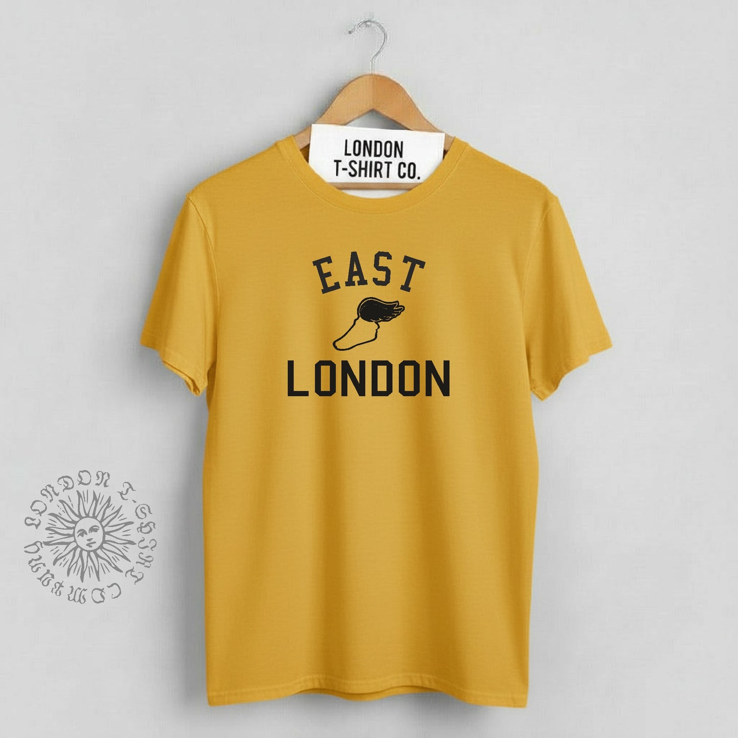 East London Retro Track T-Shirt - Running, College Style Souvenir, Various Colours
