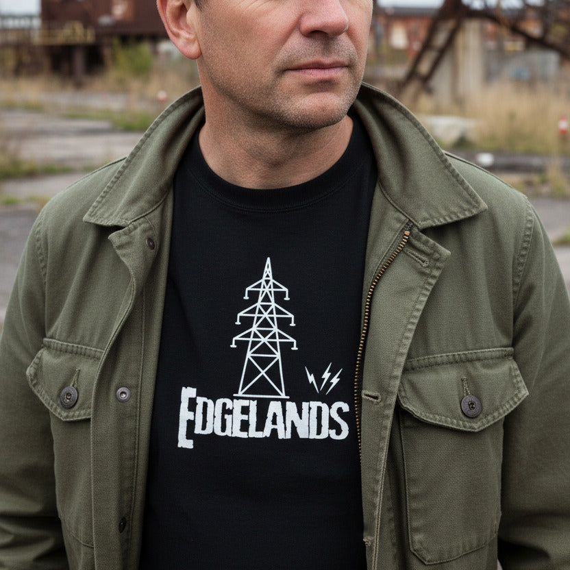 Edgelands 'Pylon' T-Shirt - Organic Cotton, Psychogeography, Various Colours