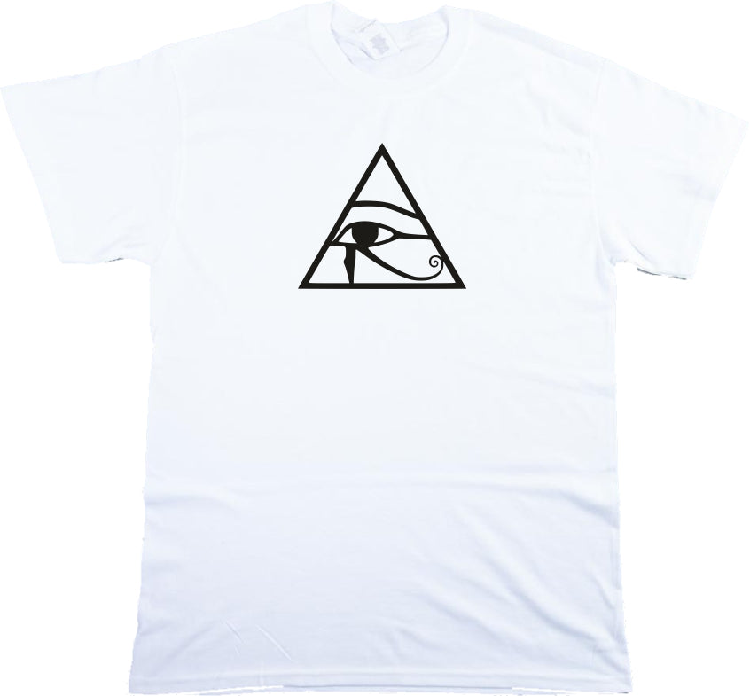 Eye Of Horus T-Shirt - Egyptian Triangle Symbol, The Eye of Ra, Various Colours