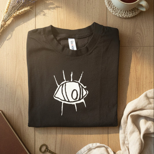 Eye T-Shirt - Organic Cotton, Unique Eye Art, Various Colours