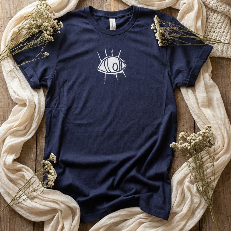 Eye T-Shirt - Organic Cotton, Unique Eye Art, Various Colours