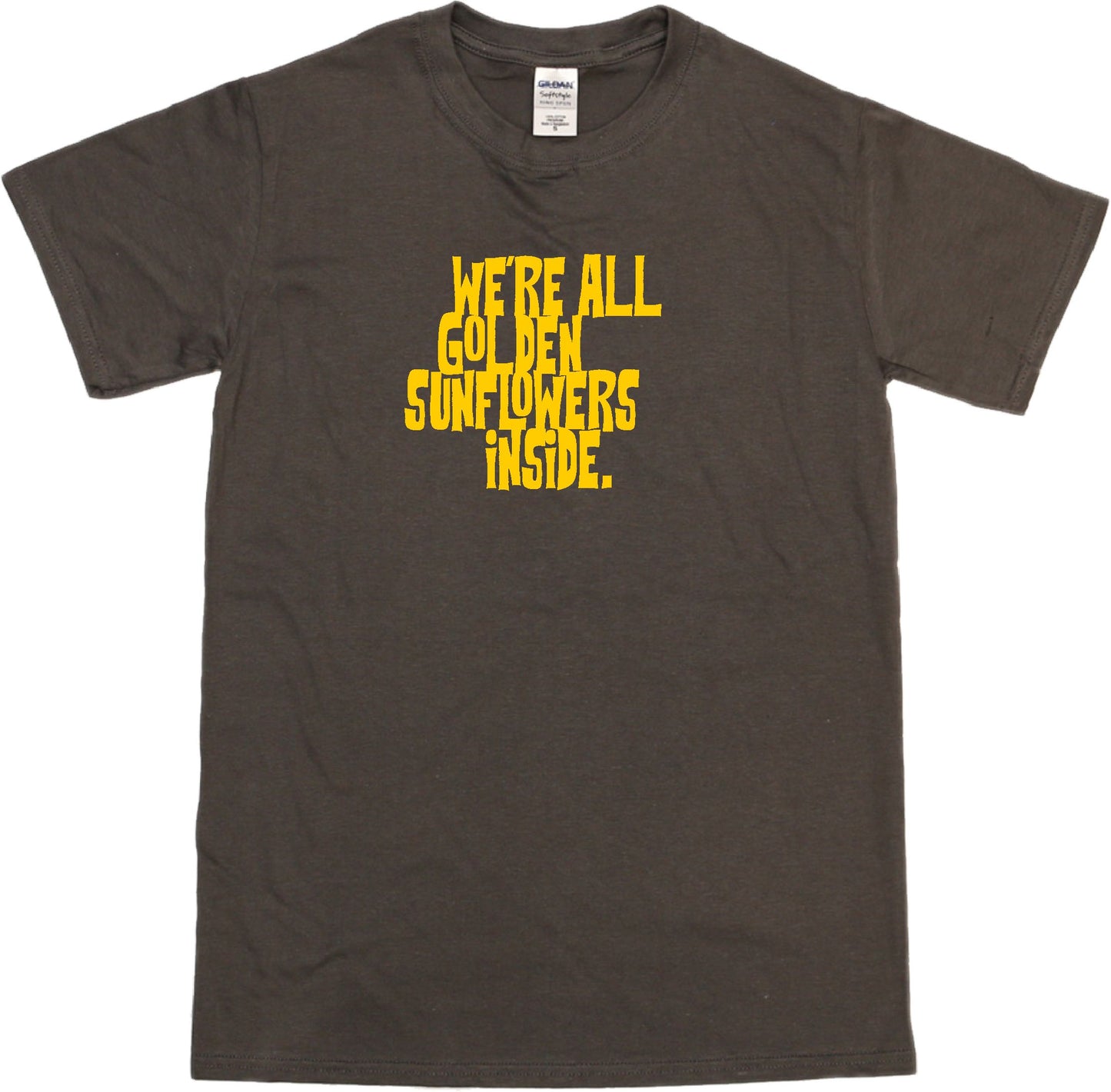 Allen Ginsberg 'Golden Sunflowers' Slogan T-Shirt - Literature, Various Colours
