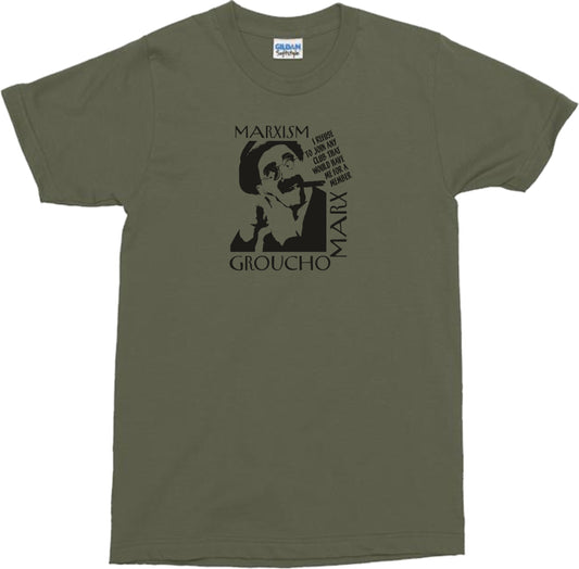 Groucho Marx Marxism T-shirt -Quote, S-XXL, Various Colours