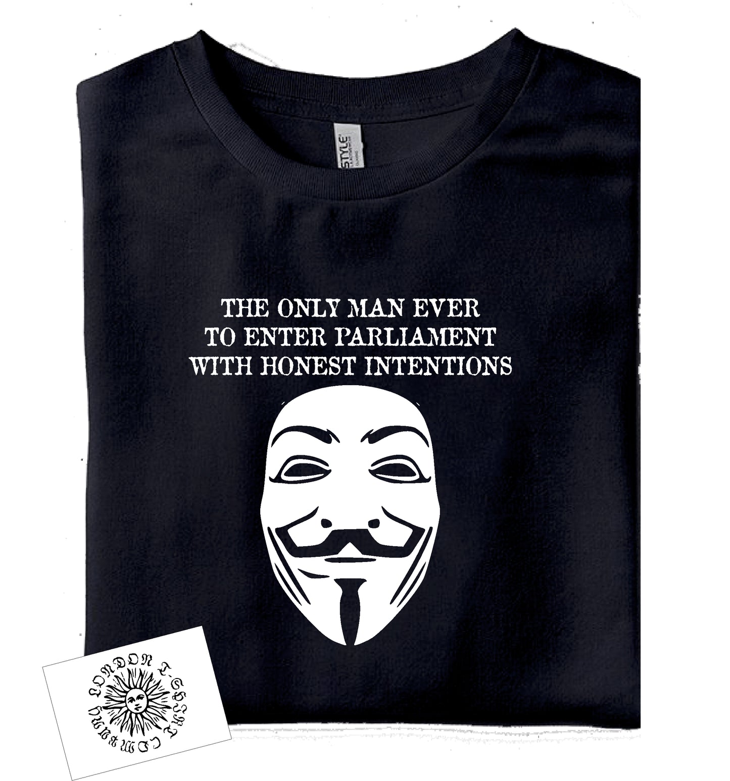 Guy Fawkes T-Shirt - Bonfire Night, Protest Tee, Fireworks, S-XXL