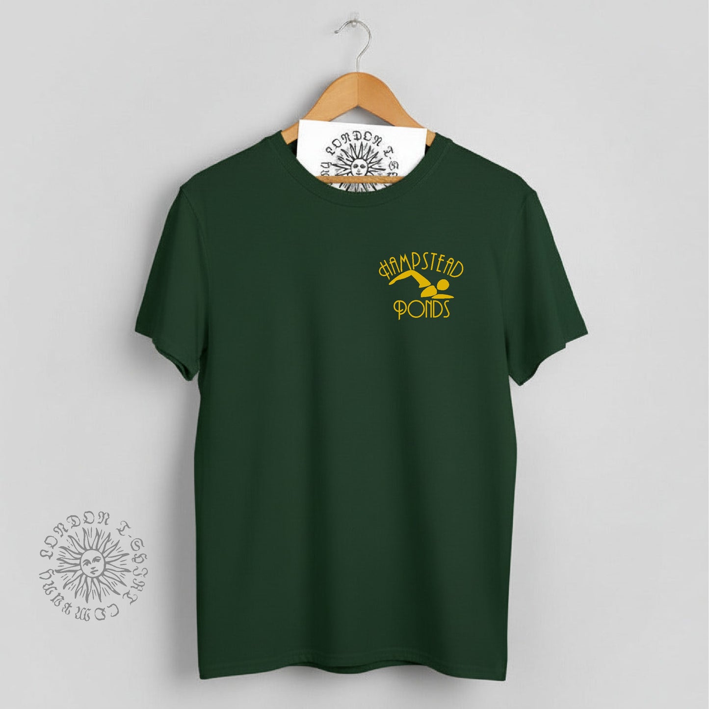 Hampstead Ponds T-Shirt - London Souvenir, Swimming, Various Colours