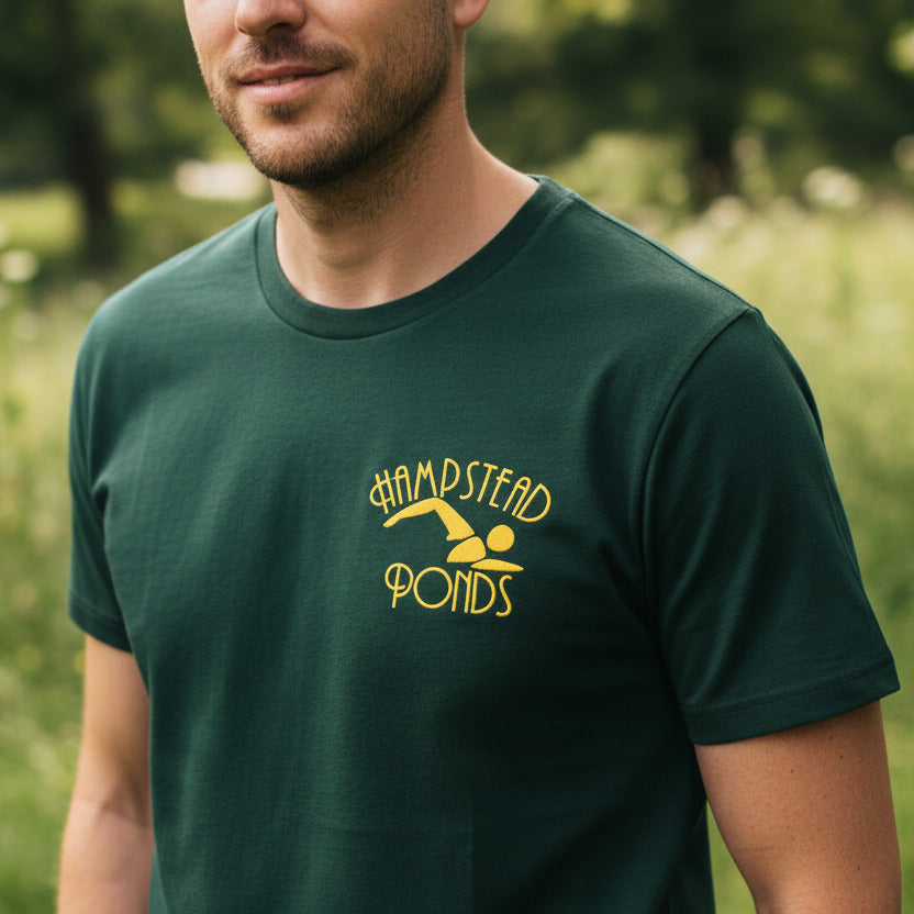 Hampstead Ponds T-Shirt - London Souvenir, Swimming, Various Colours