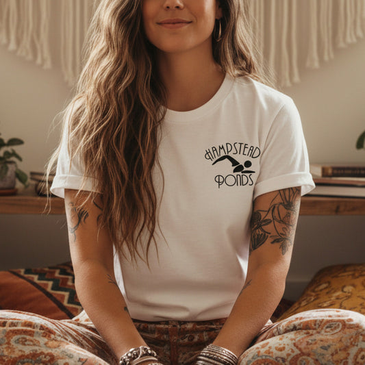 Hampstead Ponds T-Shirt - London Souvenir, Swimming, Various Colours