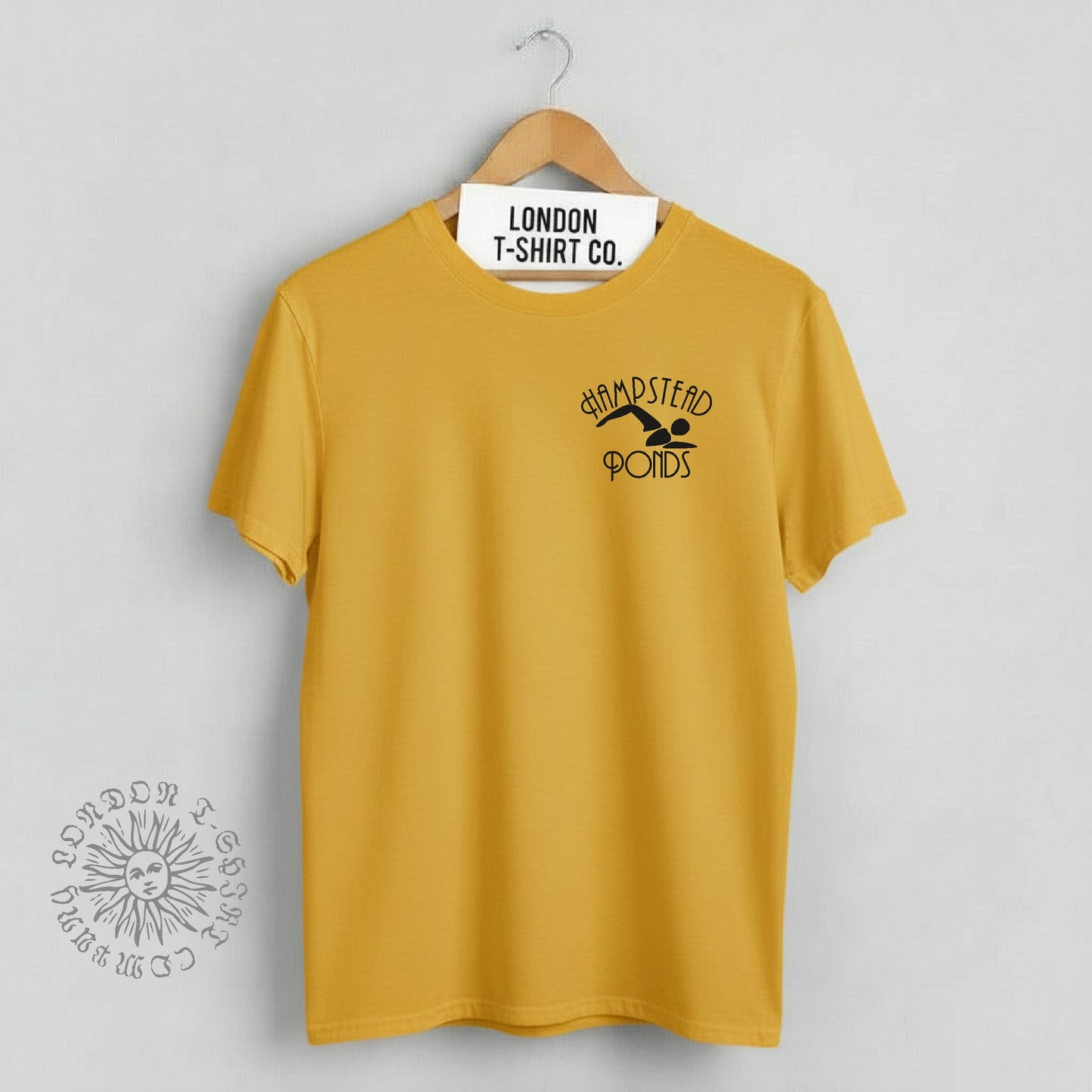Hampstead Ponds T-Shirt - London Souvenir, Swimming, Various Colours