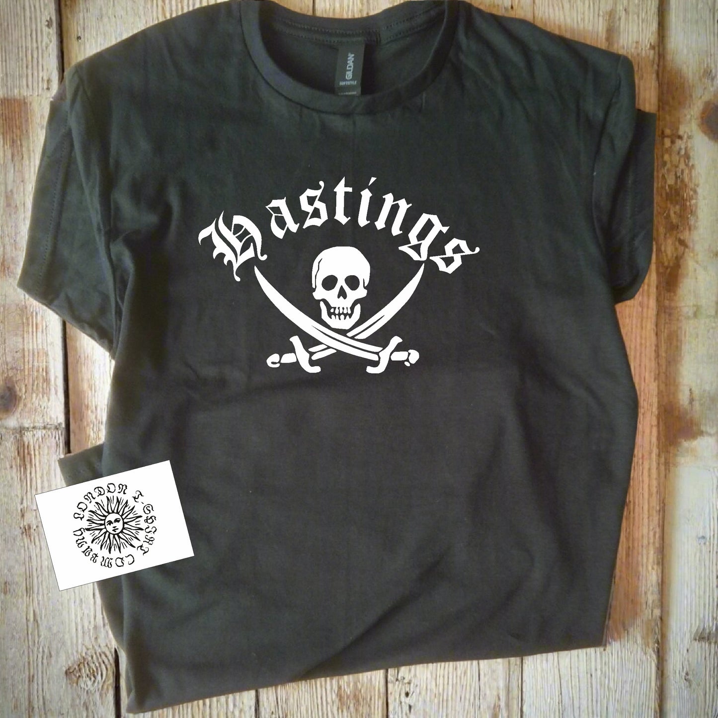 Hastings T-Shirt - England, Souvenir, Skull And Crossbones, Various Colours