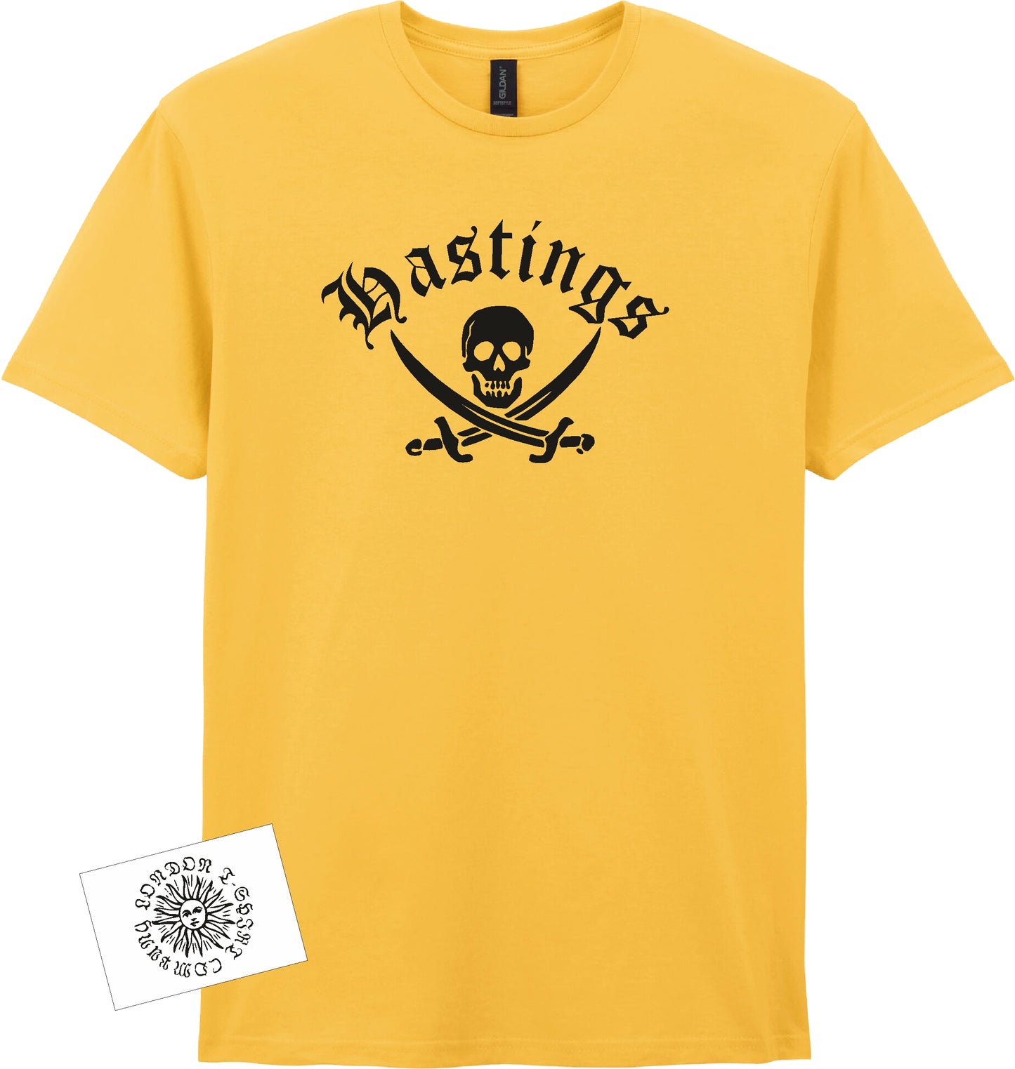 Hastings T-Shirt - England, Souvenir, Skull And Crossbones, Various Colours