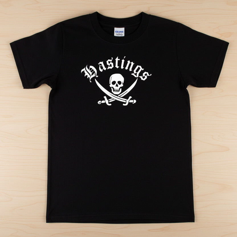 Hastings T-Shirt - England, Souvenir, Skull And Crossbones, Various Colours