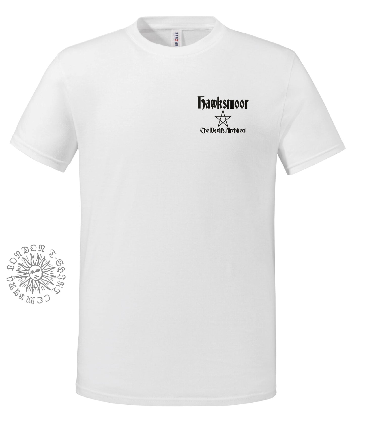 Hawksmoor T-Shirt:  Organic Cotton, Architect, Occult, Various Colours