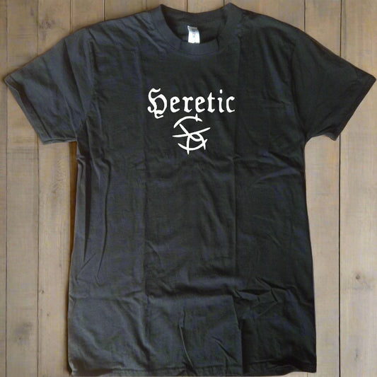 Heretic Organic Cotton T-Shirt - Mark Of Shame Symbol, Pagan, Punk, Rebel, S-XXL