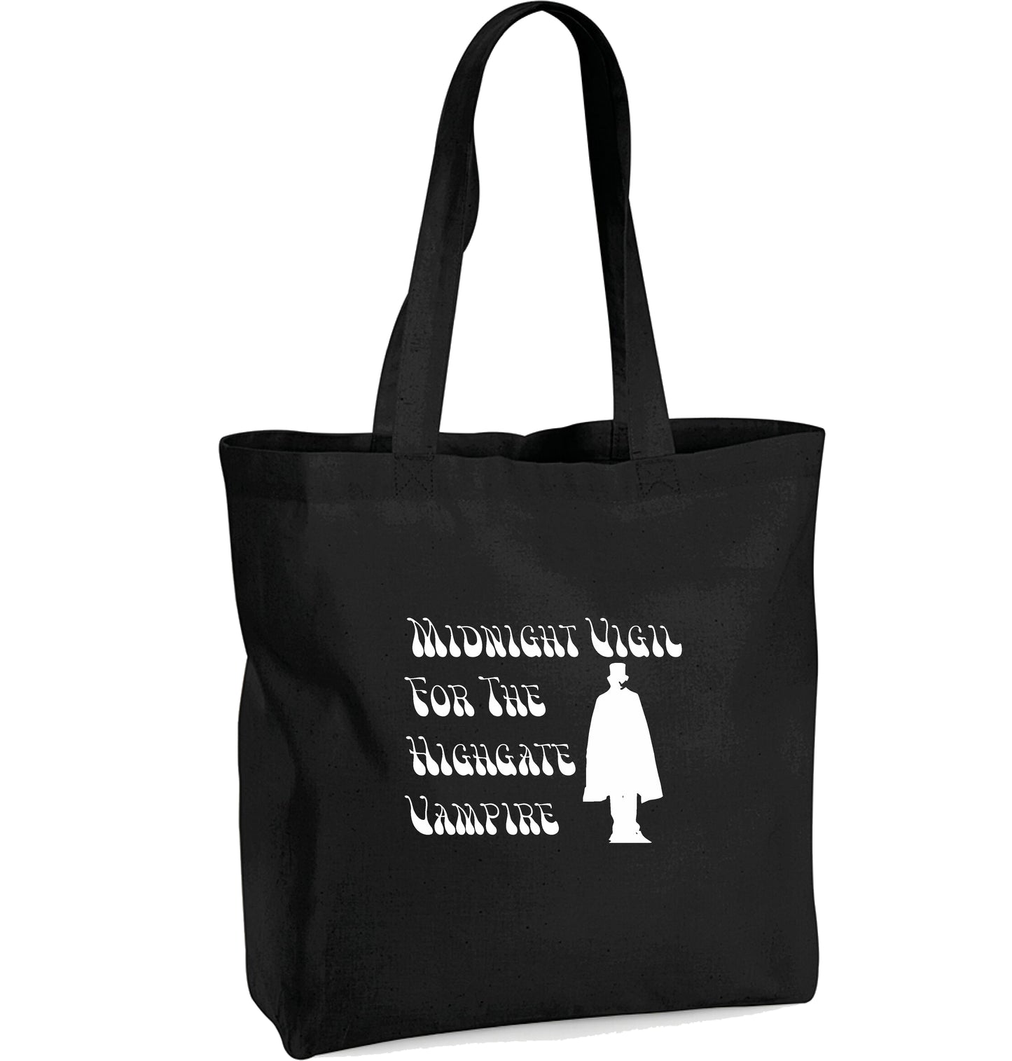 Highgate Vampire Organic Cotton Tote Bag - London Local Folklore Legend Souvenir