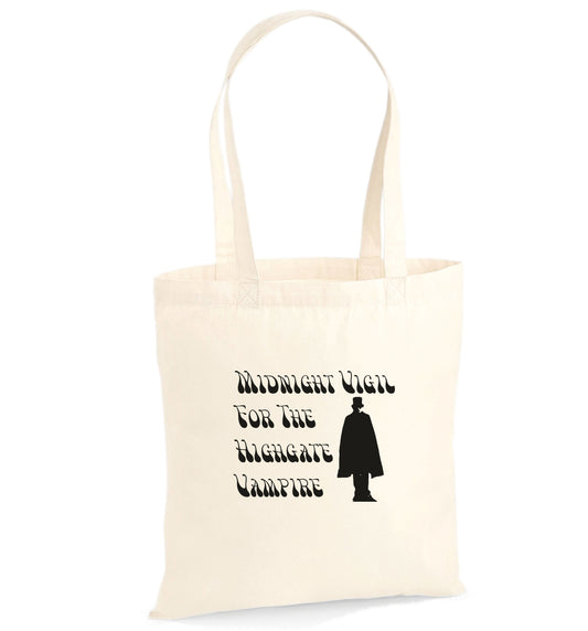 Highgate Vampire Organic Cotton Tote Bag - London Local Folklore Legend Souvenir
