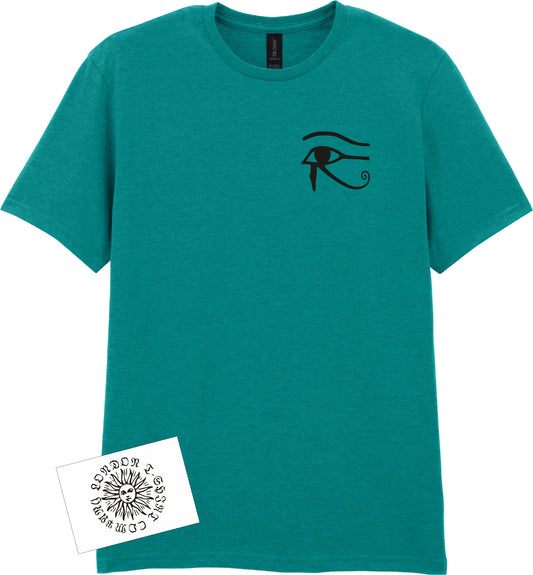 Eye Of Horus Pocket Logo T-Shirt - Egyptian Symbol, Various Colours