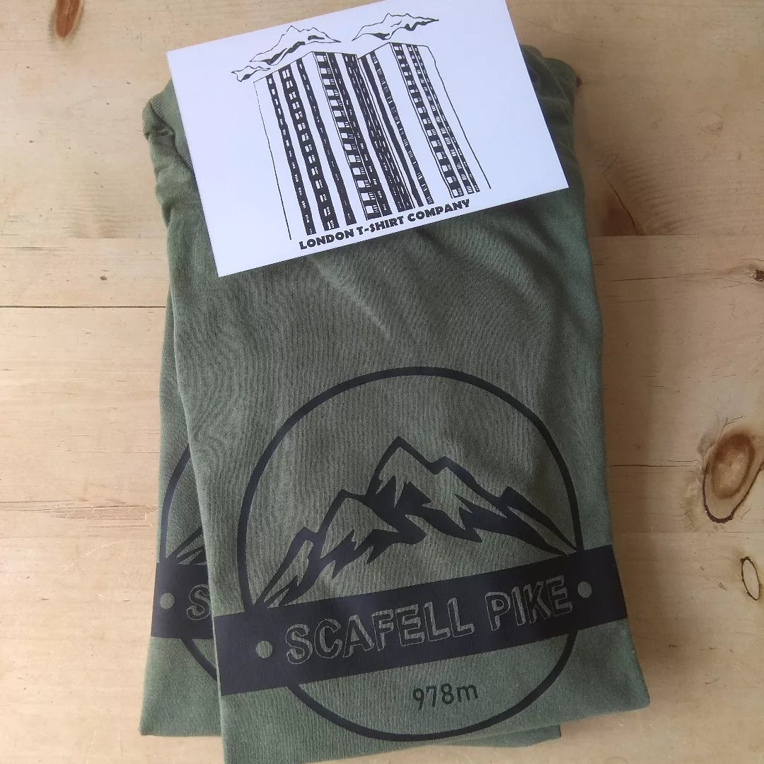 Scafell Pike T-Shirt - Lake District Souvenir, Hiking, Various Colours