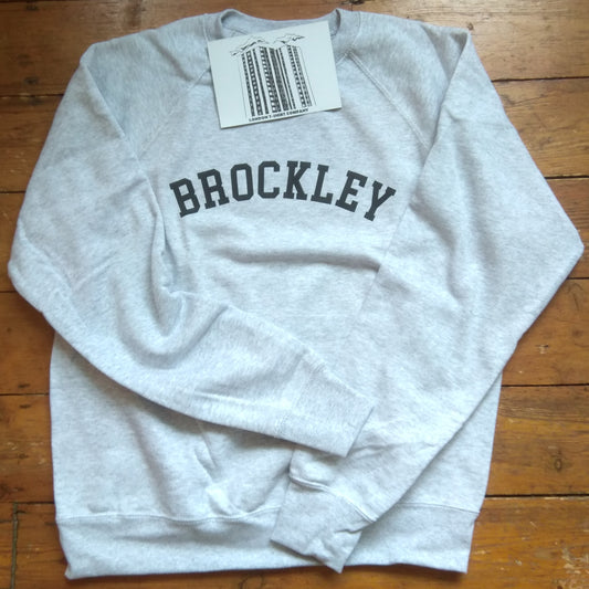 Brockley Sweatshirt - South London Souvenir, Retro Ivy League, Custom Print Add Your Area Name, Various Colours (Copy)