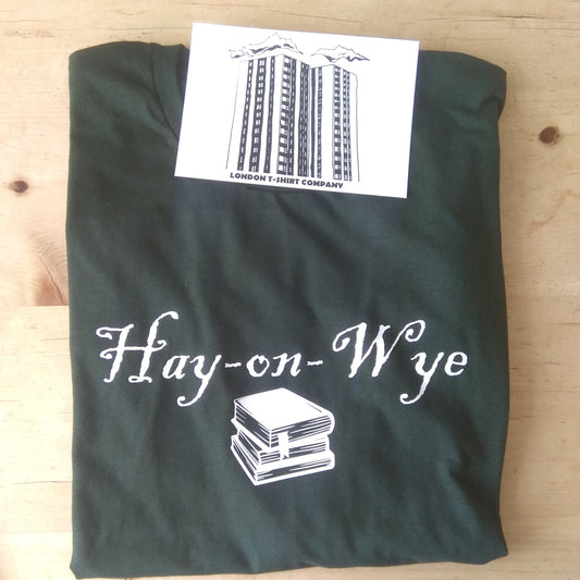Hay-On-Wye T-Shirt - England, Souvenir, Books, Various Colours