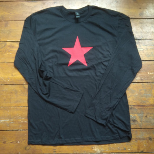 Star Long Sleeved T-Shirt - Retro, 60s, 70s, Rock, Various Colours