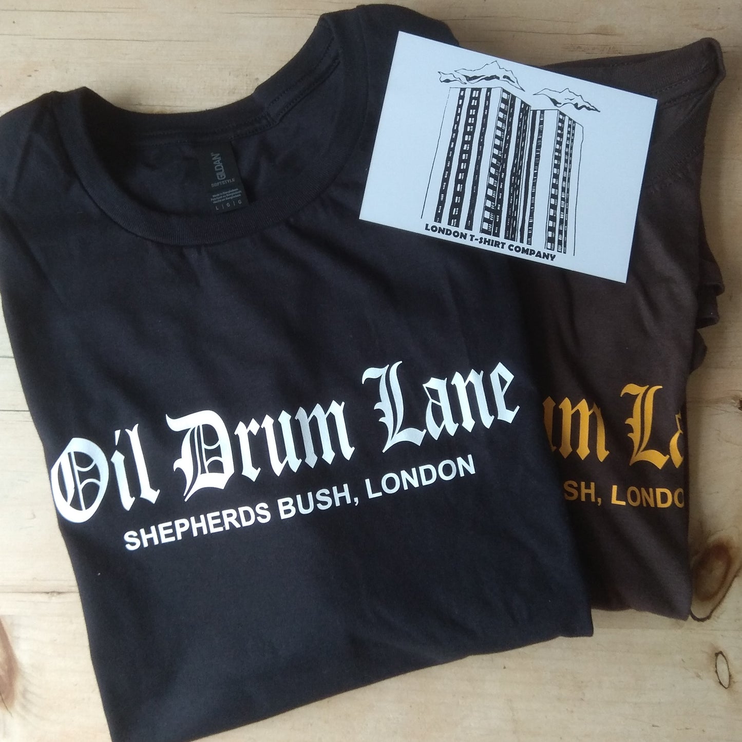 Oil Drum Lane T-Shirt - Shepherds Bush, Steptoe, London Souvenir, Various Colours
