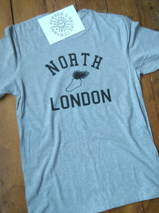 North London Retro Track T-Shirt - Running, College, Souvenir, Various Colours