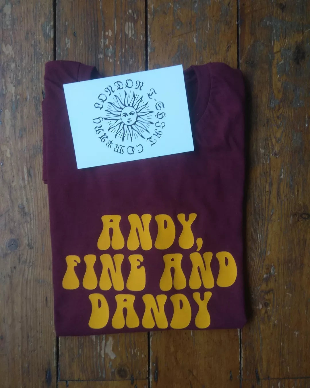 Personalised Custom Printed T-Shirt - Retro Hippy Trippy Font, 60s, 70s, Various Colours