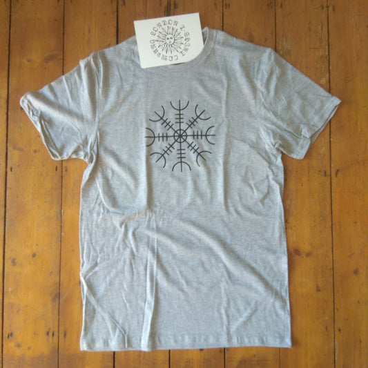 Icelandic Symbol T-shirt - Viking magical staves, Aegishjalmur, Various Colours