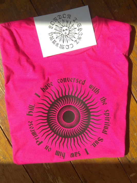 Primrose Hill Sun T-Shirt - William Blake Inspired Souvenir Top, Various Colours