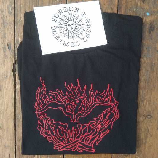 Rising Phoenix T-Shirt - Fire, Folklore Symbol, Various Colours