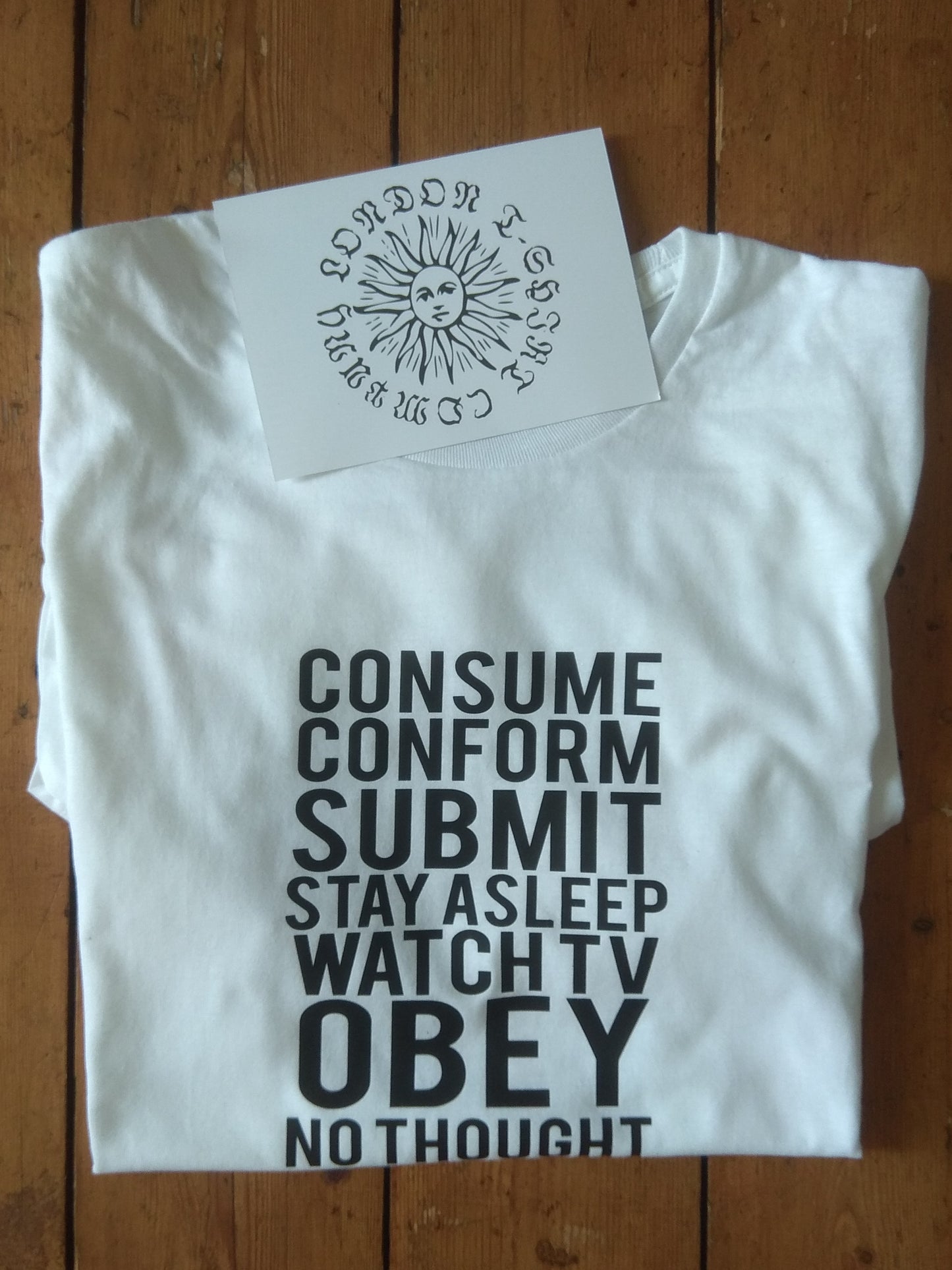 They Live T-Shirt - Commands, John Carpenter, 80's Cult Film, Various Colours
