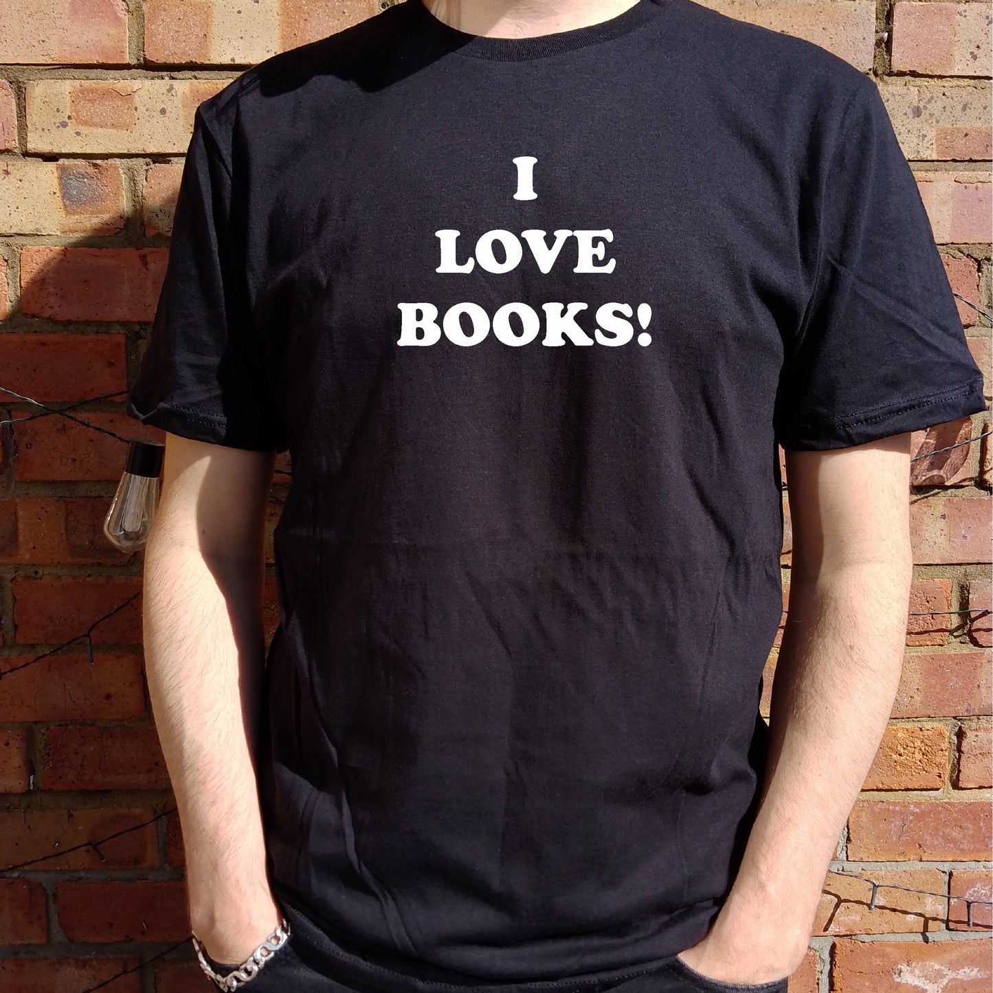 I Love Books T-Shirt - Inspired By The Cult 90's Comedy Black Books, As Worn In The First Season, S-XXL