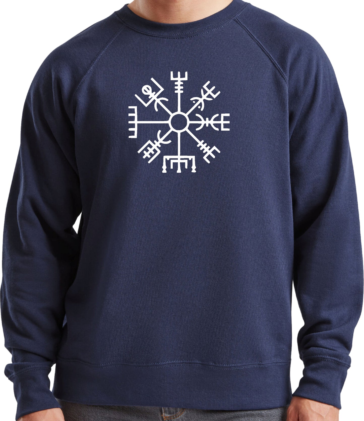 Vegvísir Symbol Sweatshirt - Icelandic, Nordic Folklore, Viking, Various Colours